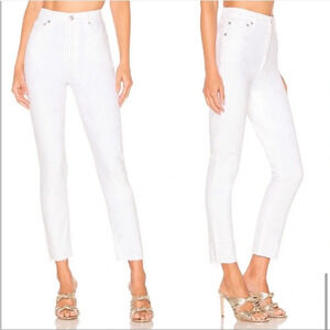 Agolde Nico White Straight Leg Button Fly Jeans Size 29